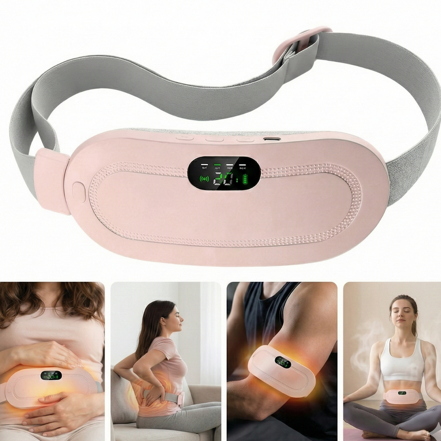 Lumbar Relief Pro™  Cinturón Térmico con Masaje Vibratorio para Espalda Baja
