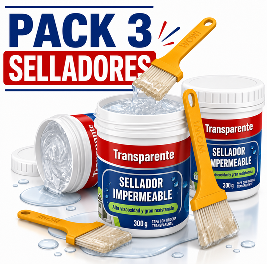 SelloMaestro™ - Pack 3 Selladores Impermeables Anti-Goteras con brochas 💧