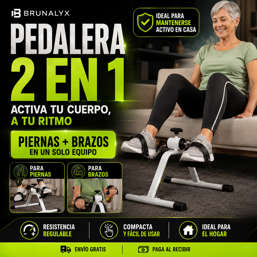 Pedalera Activa 2 en 1™ para Piernas y Brazos