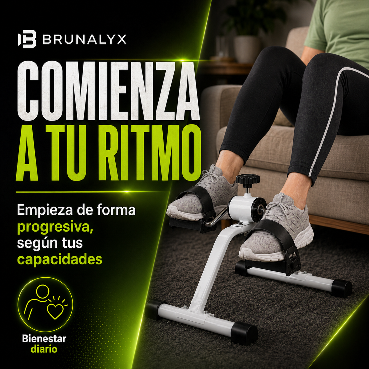 Pedalera Activa 2 en 1™ para Piernas y Brazos