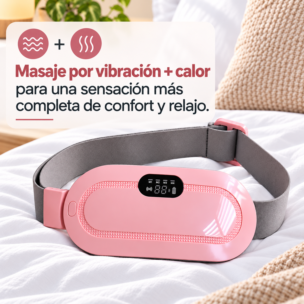 Lumbar Relief Pro™  Cinturón Térmico con Masaje Vibratorio para Espalda Baja