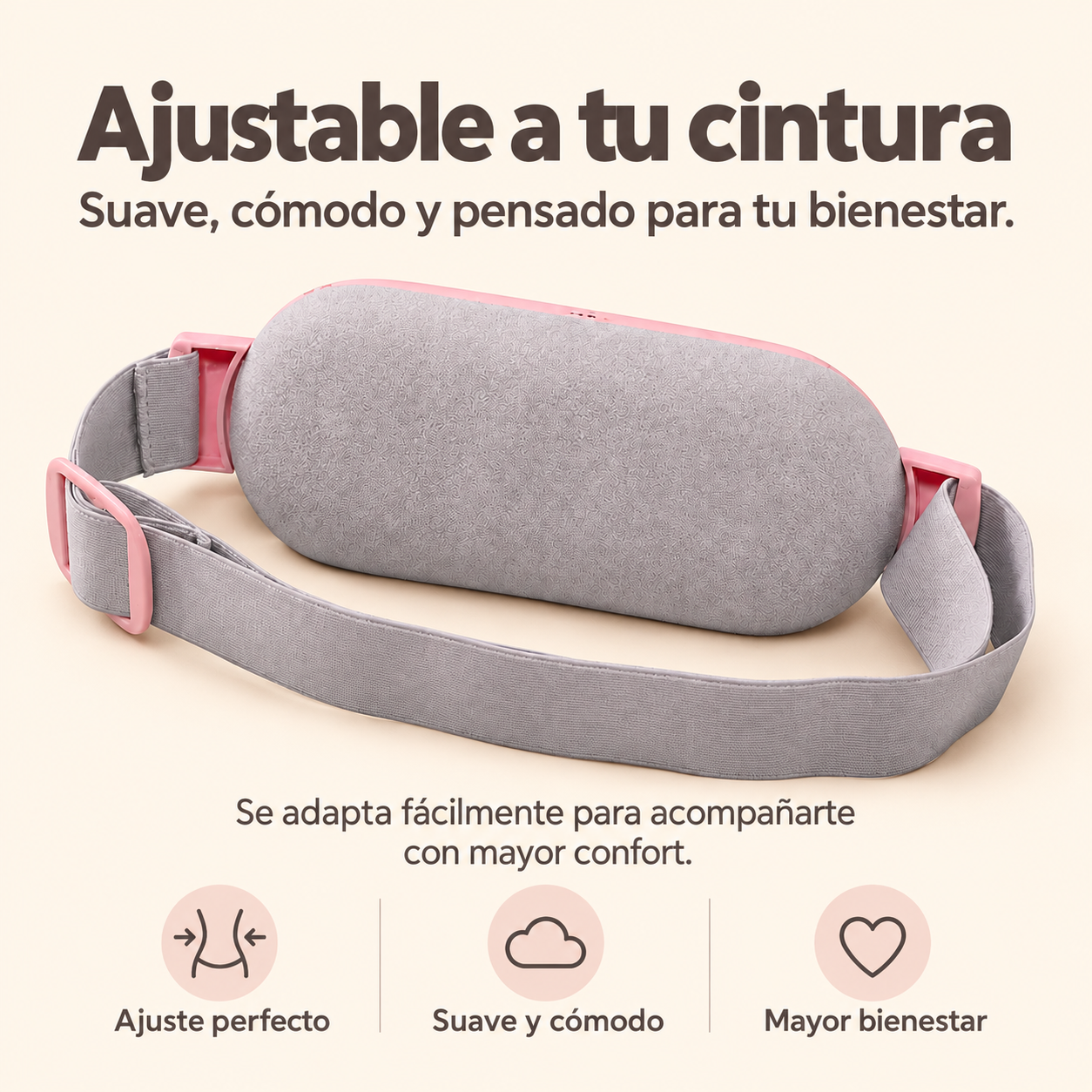 Lumbar Relief Pro™  Cinturón Térmico con Masaje Vibratorio para Espalda Baja