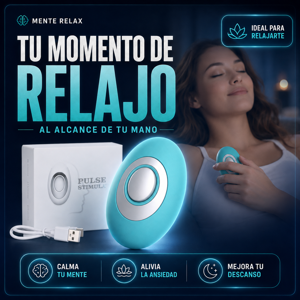 MenteRelax™ | Dispositivo Inteligente de Relajación